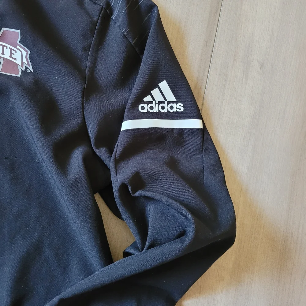 Adidas Black Mississippi State Pullover